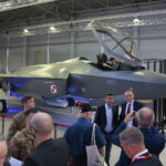 05.09.2019. Targi Kielce. Model samolotu F-35 Lightning II zaprezentowany na 27. Międzynarodowym Salonie Przemysłu Zbrojeniowego / Wiktor Taszłow / Radio Kielce