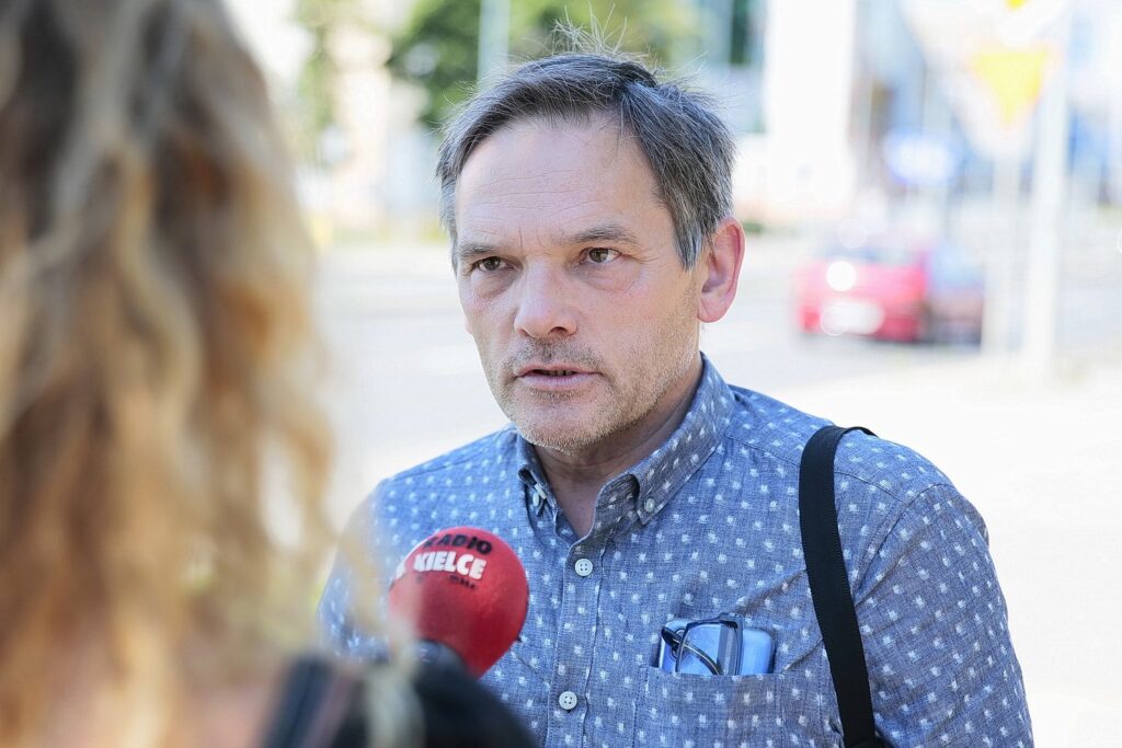 Na zdjęciu: Krzysztof Myśliński - kierownik Działu Edukacji i Promocji Muzeum Historii Kielc / Fot. Wiktor Taszłow - Radio Kielce Rozmowy o ochronie zabytków. Na początek Suchedniów