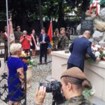 01.08.2021. Sandomierz. Uroczystości upamiętniające powstańców warszawskich i 77. rocznicę bitwy pod Pielaszowem / Grażyna Szlęzak-Wójcik / Radio Kielce