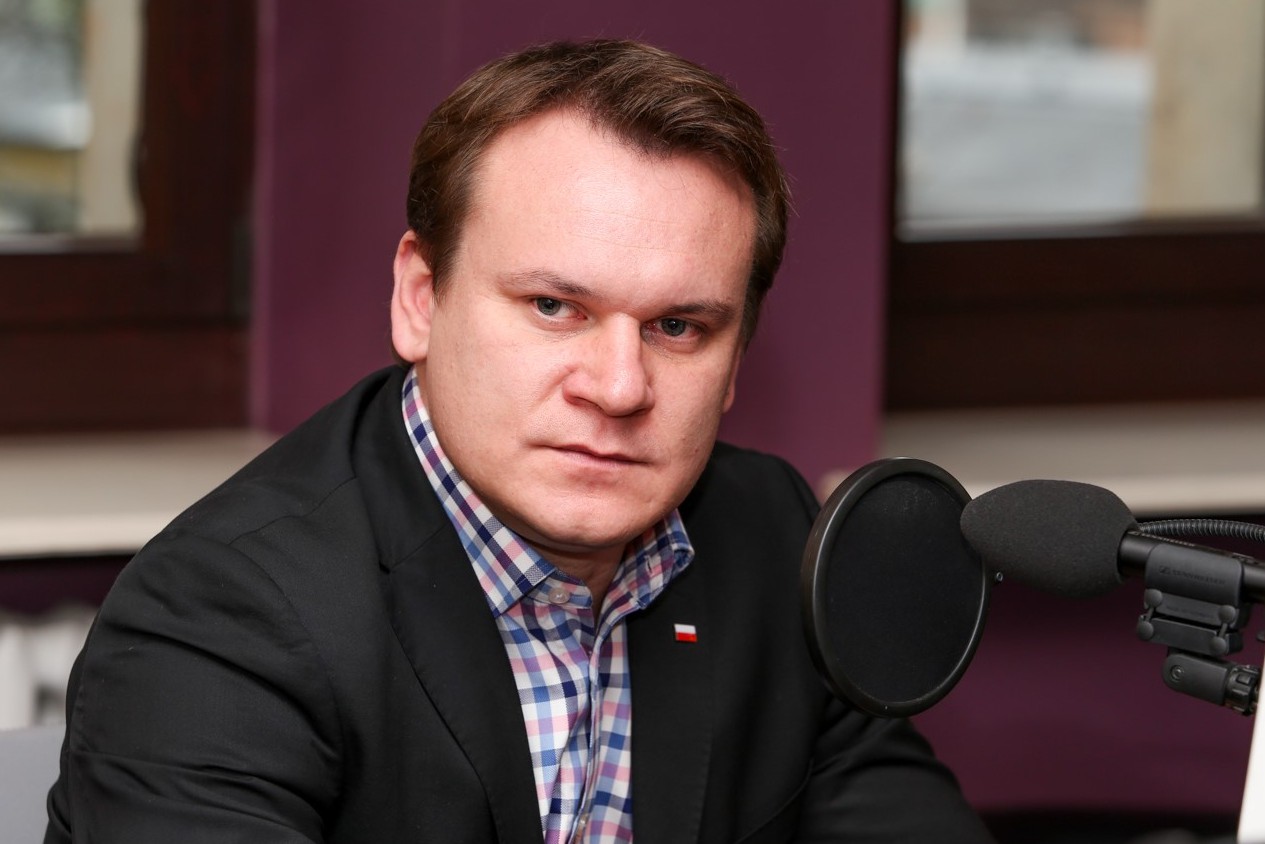 Na zdjęciu: Dominik Tarczyński - europoseł PiS / Radio Kielce