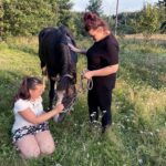 01.08.2021. Suchedniów. Stadnina koni, w której prowadzona jest hipoterapia / Paulina Michta / Radio Kielce