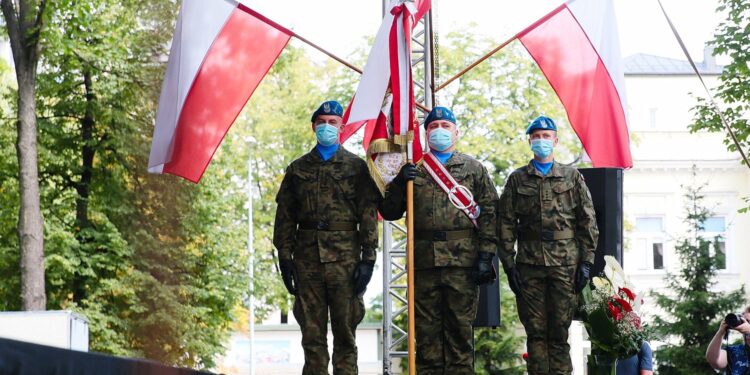 15.08.2020. Kielce. Uroczystości upamiętniające 100. rocznicę Bitwy Warszawskiej oraz Święto Wojska Polskiego / Wiktor Taszłow / Radio Kielce