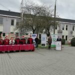 25.09.2021. Kielce. Odsłonięcie muralu z wizerunkiem płk. Jana Piwnika „Ponurego”. Uroczyste posiedzenie Senatu uczelni / Marta Witkowska