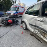 07.09.2021. Kielce. Wypadek na ul. Jagiellońskiej / Wiktor Taszłow / Radio Kielce