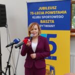 19.09.2021. Rytwiany. 75-lecie klubu sportowego Baszta Rytwiany. Na zdjęciu: Anna Krupka - wiceminister kultury, dziedzictwa narodowego i sportu / Marcin Marszałek / Radio Kielce
