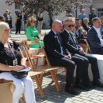 03.09.2021. Kielce. Pociąg do literatury. I Herling-Grudziński Festiwal. Na zdjęciu (od prawej): Krzysztof Lipiec - poseł PiS, Jarosław Karyś - przewodniczący Rady Miasta Kielce, Krzysztof Słoń - senator PiS, Rafał Nowak - wicewojewoda świętokrzyski / Herling-Grudziński Festiwal/Facebook