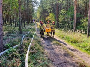 14.09.2021. Leśnictwo Mnichów. Ćwiczenia „Lasy 2021" / KP PSP w Jędrzejowie