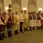 18.09.2021. Warszawa. Pałac Prezydenta RP. Finał  Konkursu Kół Gospodyń Wiejskich o Nagrodę Małżonki Prezydenta RP. Na zdjęciu KGW Występy z Małżonką Prezydenta RP / IreneuszGliściński/Facebook