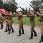 25.09.2021. Kielce. Odsłonięcie muralu z wizerunkiem płk. Jana Piwnika „Ponurego” / Marta Witkowska