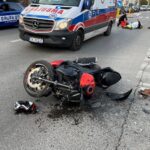 07.09.2021. Kielce. Wypadek na ul. Jagiellońskiej / Wiktor Taszłow / Radio Kielce