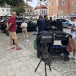 14.09.2021. Sandomierz. Plan filmowy serialu „Ojciec Mateusz" / Grażyna Szlęzak-Wójcik / Radio Kielce
