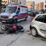 07.09.2021. Kielce. Wypadek na ul. Jagiellońskiej / Wiktor Taszłow / Radio Kielce