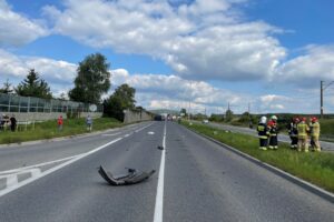 14.09.2021. Kielce. Wypadek na ul. Krakowskiej / Dionizy Krawczyński / Radio Kielce