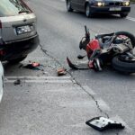 07.09.2021. Kielce. Wypadek na ul. Jagiellońskiej / Wiktor Taszłow / Radio Kielce