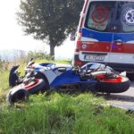 10.09.2021. Wypadek motocyklisty w powiecie opatowskim / KPP Opatów