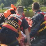 08.09.2021. Brody. Akcja ratownicza na terenie zalewu / Monika Miller / Radio Kielce