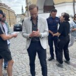 14.09.2021. Sandomierz. Plan filmowy serialu „Ojciec Mateusz" / Grażyna Szlęzak-Wójcik / Radio Kielce