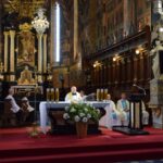 07.09.2021. Sandomierz. Pielgrzymka do Sulisławic. Na zdjęciu: Edward Frankowski - biskup senior sandomierski / Grażyna Szlęzak-Wójcik / Radio Kielce