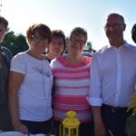 04.09.2021. Lubania. Święto Ziemniaka. Na zdjęciu (drugi od prawej): Piotr Wawrzyk - wiceminister do spraw zagranicznych i Klub Seniora z Chmielnika / Chmielnickie Centrum Kultury