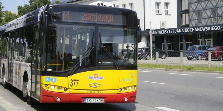 Kielce. Autobus MPK, komunikacja miejska / Anna Kwapisz / Radio Kielce