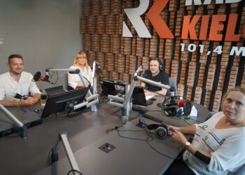 08.09.2021. Radio Kielce. Punkty Widzenia. Na zdjęciu (od lewej): Dariusz Kisiel - radny Rady Miasta Kielce, Katarzyna Czech-Kruczek - radna Rady Miasta Kielce, Anna Kibortt - radna Rady Miasta Kielce / Sebastian Kalwat / Radio Kielce