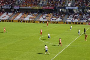 11.09.2021. Bielsko-Biała. Korona Kielce w wyjazdowym meczu z Podbeskidziem Bielsko-Biała / Sebastian Kalwat / Radio Kielce