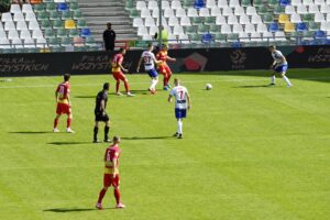 11.09.2021. Bielsko-Biała. Korona Kielce w wyjazdowym meczu z Podbeskidziem Bielsko-Biała / Sebastian Kalwat / Radio Kielce