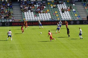 11.09.2021. Bielsko-Biała. Korona Kielce w wyjazdowym meczu z Podbeskidziem Bielsko-Biała / Sebastian Kalwat / Radio Kielce