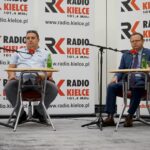 12.09.2021. Kielce. Studio Polityczne Radia Kielce. Na zdjęciu (od lewej): Paweł Wałdon - PO - Koalicja Obywatelska i Andrzej Szejna - poseł Nowej Lewicy / Piotr Kwaśniewski / Radio Kielce