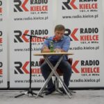 12.09.2021. Kielce. Studio Polityczne Radia Kielce. Na zdjęciu: Arkadiusz Bąk - PSL - Koalicja Polska / Piotr Kwaśniewski / Radio Kielce