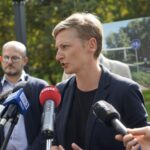 13.09.2021. Kielce. Konferencja prasowa w sprawie konsultacji społecznych w sprawie rewitalizacji Doliny Silnicy. Na zdjęciu: Agata Wojda - wiceprezydent Kielc / Anna Kwapisz / Radio Kielce
