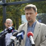 13.09.2021. Kielce. Konferencja prasowa w sprawie konsultacji społecznych w sprawie rewitalizacji Doliny Silnicy. Na zdjęciu: Rafał Zamojski - główny specjalista ds. centrum Kielc / Anna Kwapisz / Radio Kielce