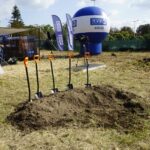 14.09.2021. Kielce. Wbicie łopaty pod budowę siedziby TVP3 Kielce / Anna Kwapisz / Radio Kielce