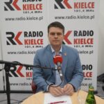 19.09.2021. Kielce. Studio Polityczne Radia Kielce. Na zdjęciu: Łukasz Wilczyński - Konfederacja / Dionizy Krawczyński / Radio Kielce