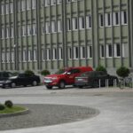 23.09.2021. Kielce. Próbna ewakuacja alarmowa w Świętokrzyskim Urzędzie Wojewódzkim w Kielcach / Anna Kwapisz / Radio Kielce