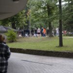 23.09.2021. Kielce. Próbna ewakuacja alarmowa w Świętokrzyskim Urzędzie Wojewódzkim w Kielcach / Anna Kwapisz / Radio Kielce