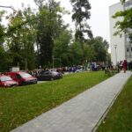 23.09.2021. Kielce. Próbna ewakuacja alarmowa w Świętokrzyskim Urzędzie Wojewódzkim w Kielcach / Anna Kwapisz / Radio Kielce