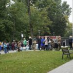 23.09.2021. Kielce. Próbna ewakuacja alarmowa w Świętokrzyskim Urzędzie Wojewódzkim w Kielcach / Anna Kwapisz / Radio Kielce