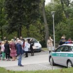 23.09.2021. Kielce. Próbna ewakuacja alarmowa w Świętokrzyskim Urzędzie Wojewódzkim w Kielcach / Anna Kwapisz / Radio Kielce