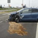 24.09.2021. Kielce. Wypadek na ulicy Ściegiennego / Sebastian Kalwat / Radio Kielce