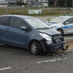 24.09.2021. Kielce. Wypadek na ulicy Ściegiennego / Sebastian Kalwat / Radio Kielce