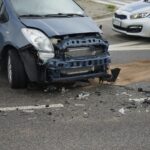 24.09.2021. Kielce. Wypadek na ulicy Ściegiennego / Sebastian Kalwat / Radio Kielce