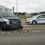 24.09.2021. Kielce. Wypadek na ulicy Ściegiennego / Sebastian Kalwat / Radio Kielce