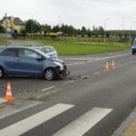 24.09.2021. Kielce. Wypadek na ulicy Ściegiennego / Sebastian Kalwat / Radio Kielce