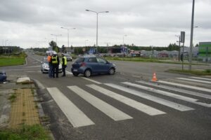 24.09.2021. Kielce. Wypadek na ulicy Ściegiennego / Sebastian Kalwat / Radio Kielce