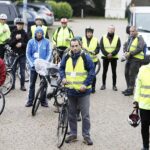 18.09.2021 Kielce. Pielgrzymka rowerowa na Święty Krzyż. Wyjazd z Placu Jana Pawła II / Jarosław Kubalski / Radio Kielce