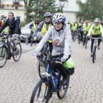 18.09.2021 Kielce. Pielgrzymka rowerowa na Święty Krzyż. Wyjazd z Placu Jana Pawła II / Jarosław Kubalski / Radio Kielce