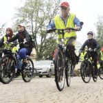 18.09.2021 Kielce. Pielgrzymka rowerowa na Święty Krzyż. Wyjazd z Placu Jana Pawła II / Jarosław Kubalski / Radio Kielce