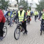 18.09.2021 Kielce. Pielgrzymka rowerowa na Święty Krzyż. Wyjazd z Placu Jana Pawła II / Jarosław Kubalski / Radio Kielce