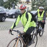 18.09.2021 Kielce. Pielgrzymka rowerowa na Święty Krzyż. Wyjazd z Placu Jana Pawła II / Jarosław Kubalski / Radio Kielce